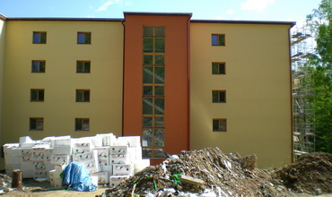 Zateplení fasády hotelu - Rožnov pod Radhoštěm